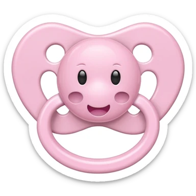 Light pink pacifier sticker