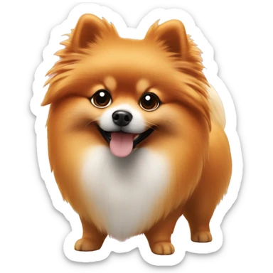 Pomeranian spitz color orange is UK🇬🇧 sticker