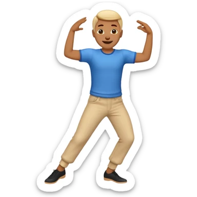 create a person emoji of Barcushake is the superpower name The mover & shaker who stays organised more fun and dancing more coloful male sticker