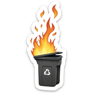 Teacher Dumpster Fire sticker