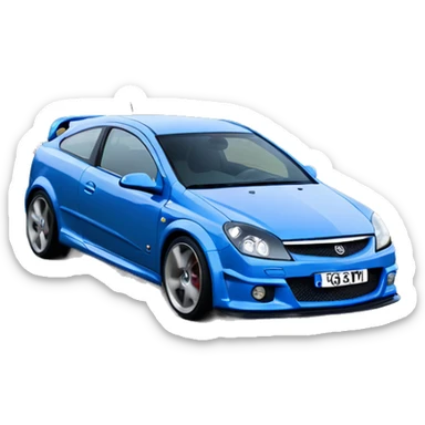 Blue Astra h vxr sticker
