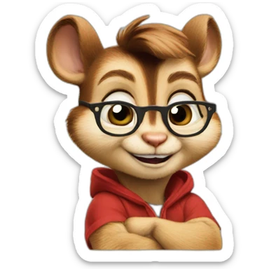 Alvin the chipmunk  sticker