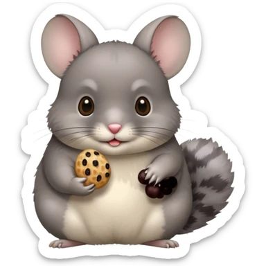 Chinchilla with raisin sticker
