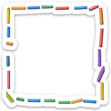 chalk board with chalk sticker