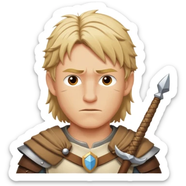 Thorfin avec son père et des flèches  sticker