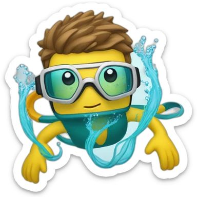snorkelling sticker