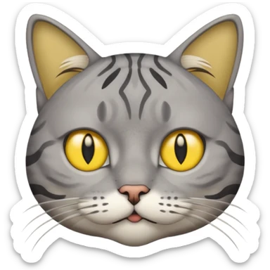 Boredom / Restlessness cat picture sticker