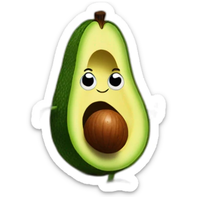 Avocado defending himself in front of a judge sticker