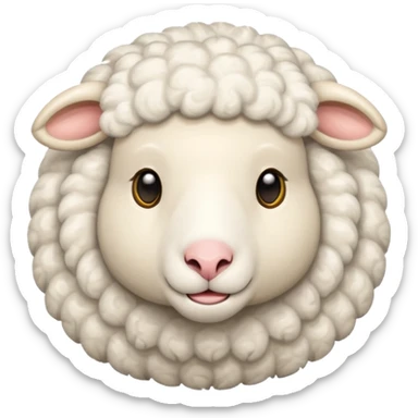 sheep emoji sticker