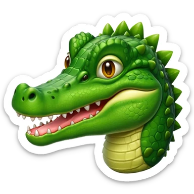 drooling from mouth crocodile emoji sticker
