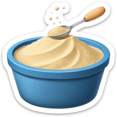 bote blanco de colágeno en polvo de vainilla sticker