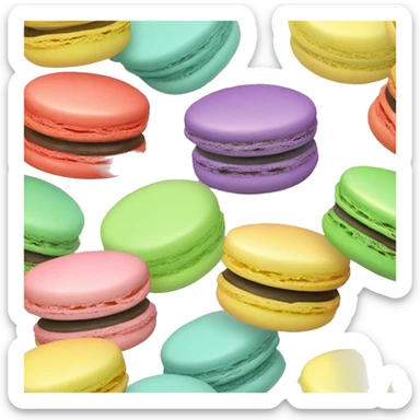 two macarons sticker
