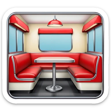 route 66 retro diner sticker