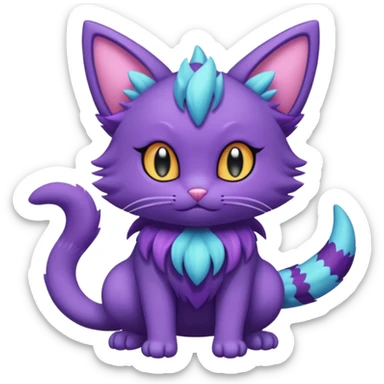  Fey Toony Sprigatito-Purrloin-fusion-hybrid sticker