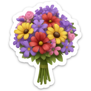Beautiful bouquet of flowers sticker