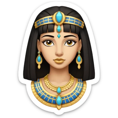 32 pixel by 32 pixel lighter skin to Cleopatra sticker
