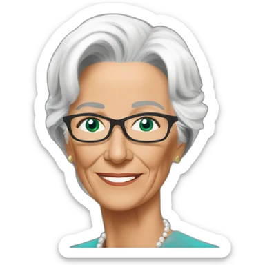 Christine Lagarde sticker