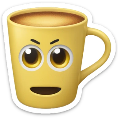 taza amarilla colacao sticker