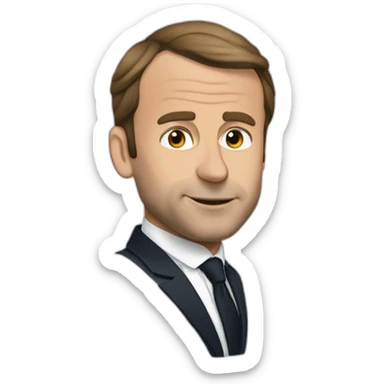 Macron qui rap sticker