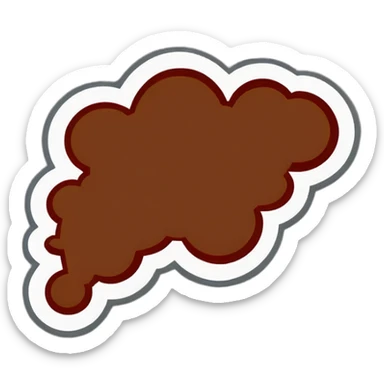 Underware Stain Brown sticker