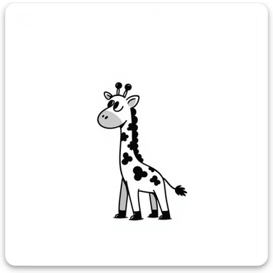 Giraffe sticker