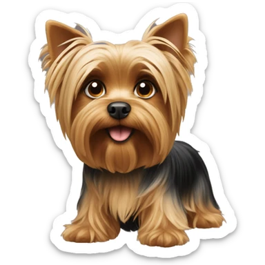The Yorkshire Terrier dog sticker