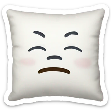 Sleepy pillow sticker