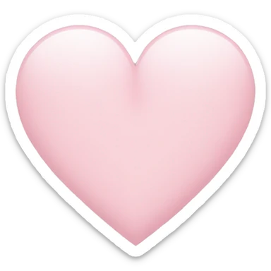 Light pink heart  sticker