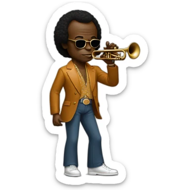 Miles Davis in the 70s sticker