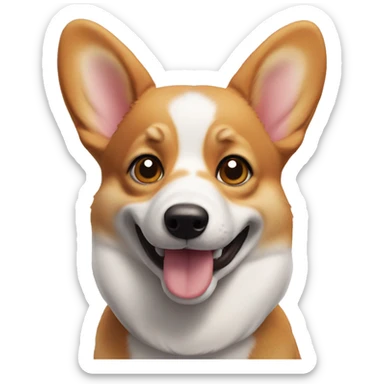 Cheeky corgi sticker