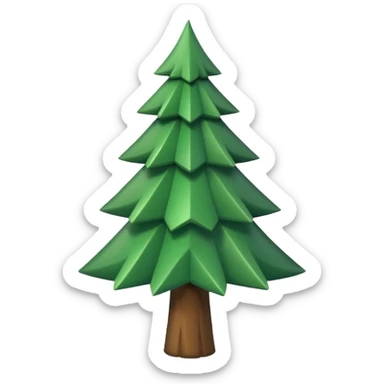 Fais le sapin plus petit, plus styé. Logo pour réseaux sociaux. sticker