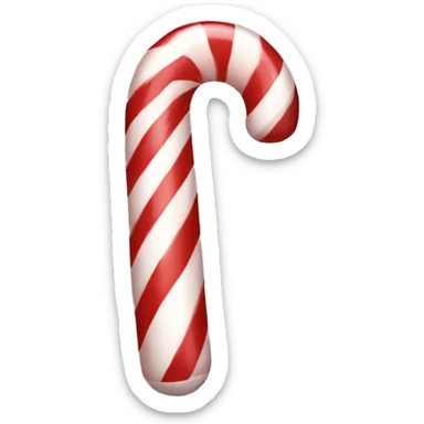 Candy cane sticker