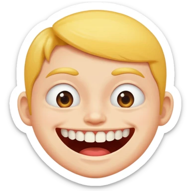 gap tooth stupid smile sticker