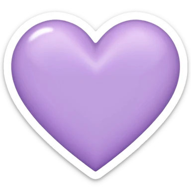 Now a pastel purple hear sticker