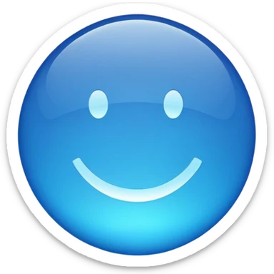 blue pinpoint sticker