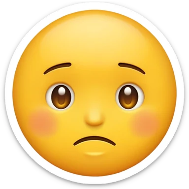 A dumb looking emoji sticker