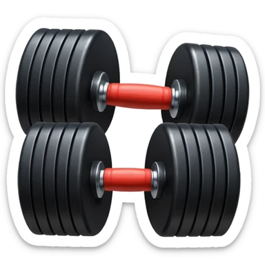 Peso de academia preto sticker