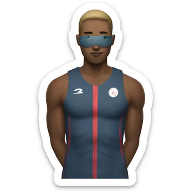 Bullet train athlete  sticker