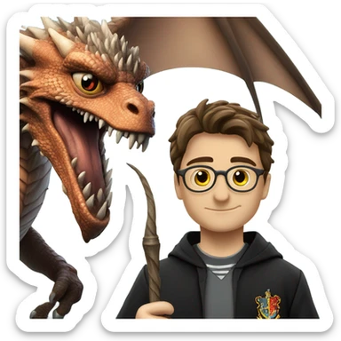 Harry Potter.Hungarian horn tail sticker