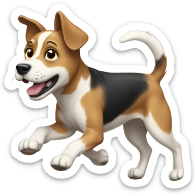 dog that run sticker