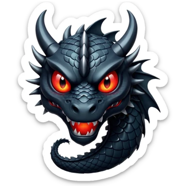 Generate same as black dragon in text or font that can copy or paste sticker