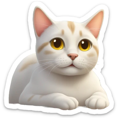 Cat enjoying the sun sticker