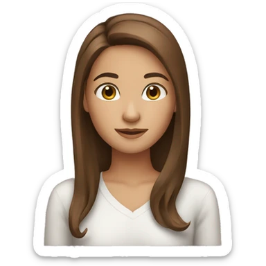 Brown hair girl 🤷‍♀️ sticker