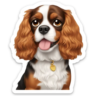 Cavalier dog sticker
