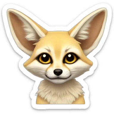 Fennec fox dj sticker