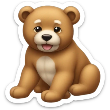 Tedy of mes bean sticker