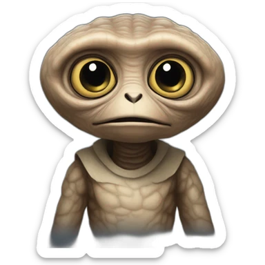 ET the extra terrestrial sticker