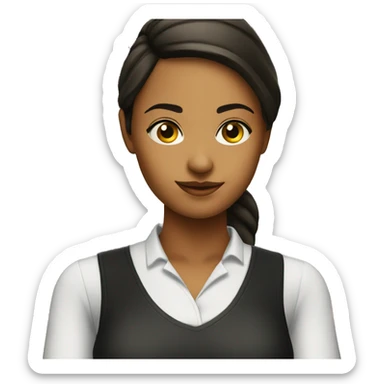 bar tender girl sticker