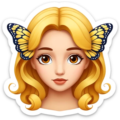 Vanessa butterfly  sticker