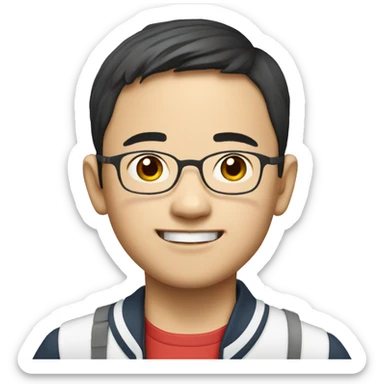 Chinese student in primary school named Philip sticker